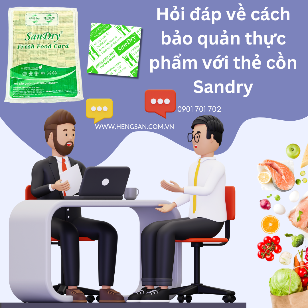 Cách bảo quản thực phẩm với thẻ cồn Sandry